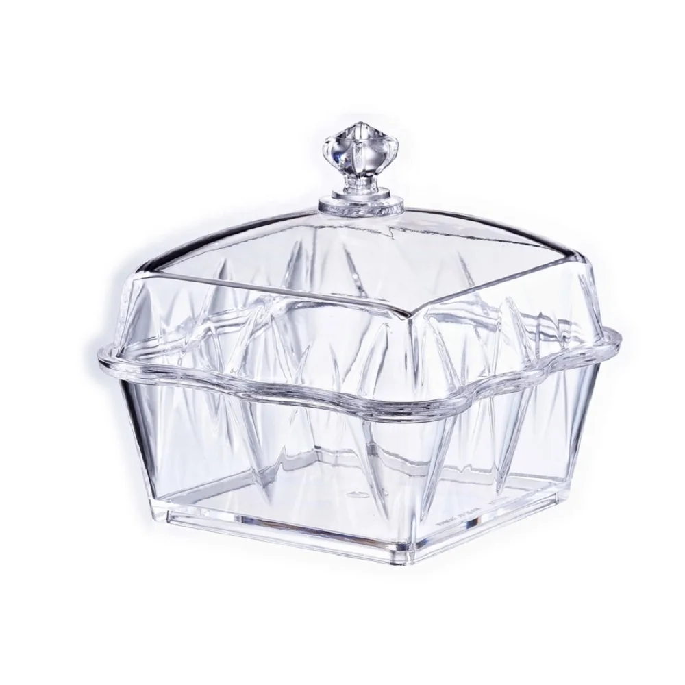 Acrylic serving tray with candy bowl set