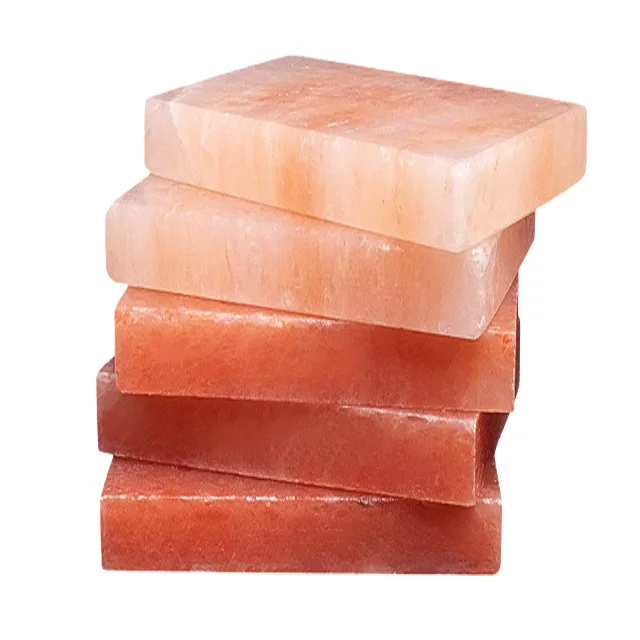 Salt Brick Wholesale Hand Crafted Natural Cut Himalayan Pink Rock Crystal Salt Brick Natural Salt Bricks & Tiles