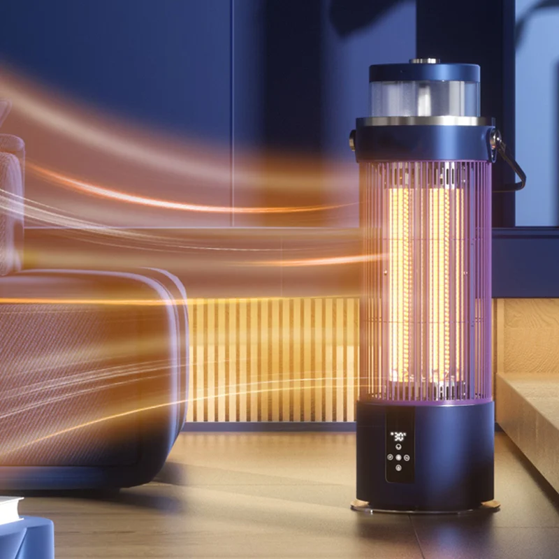 Energy saving household 120 degree rotation 800W carbon fiber far infrared electric heater with remote control