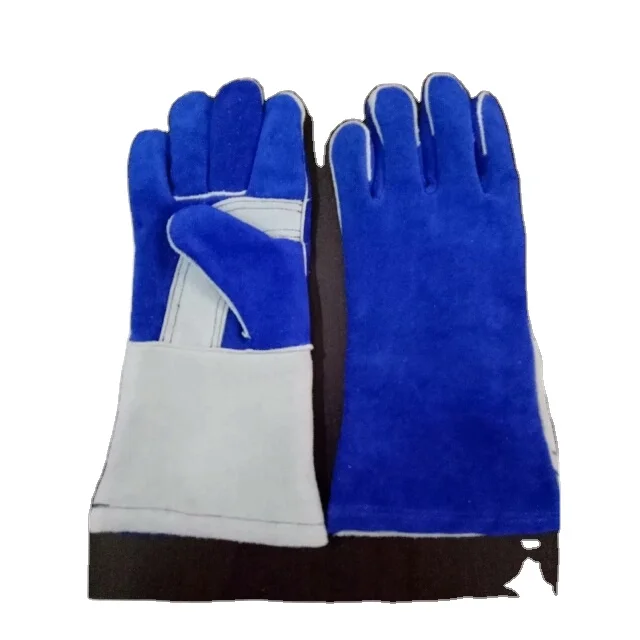High Quality Working Gloves Industrial Hand Leather Safety Puncture Welding Driving Machine Repairing Gloves From Bangladesh