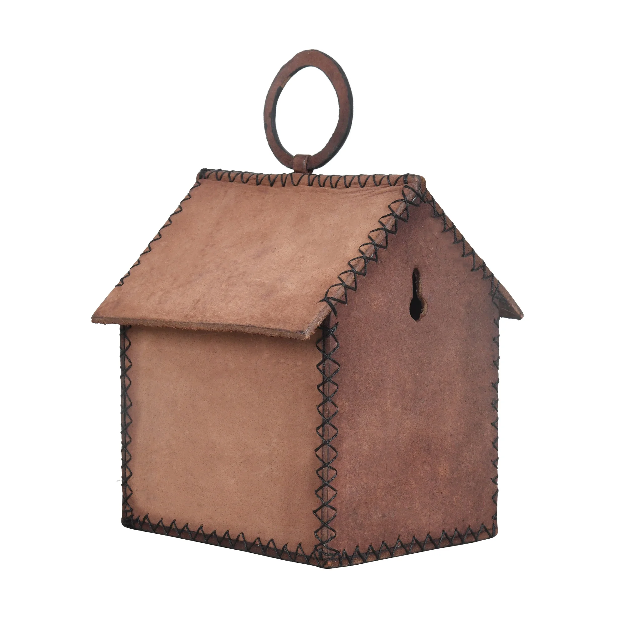 Eco Friendly Hand Crafted Leather Bird House Customization Available In Size Shape & Color