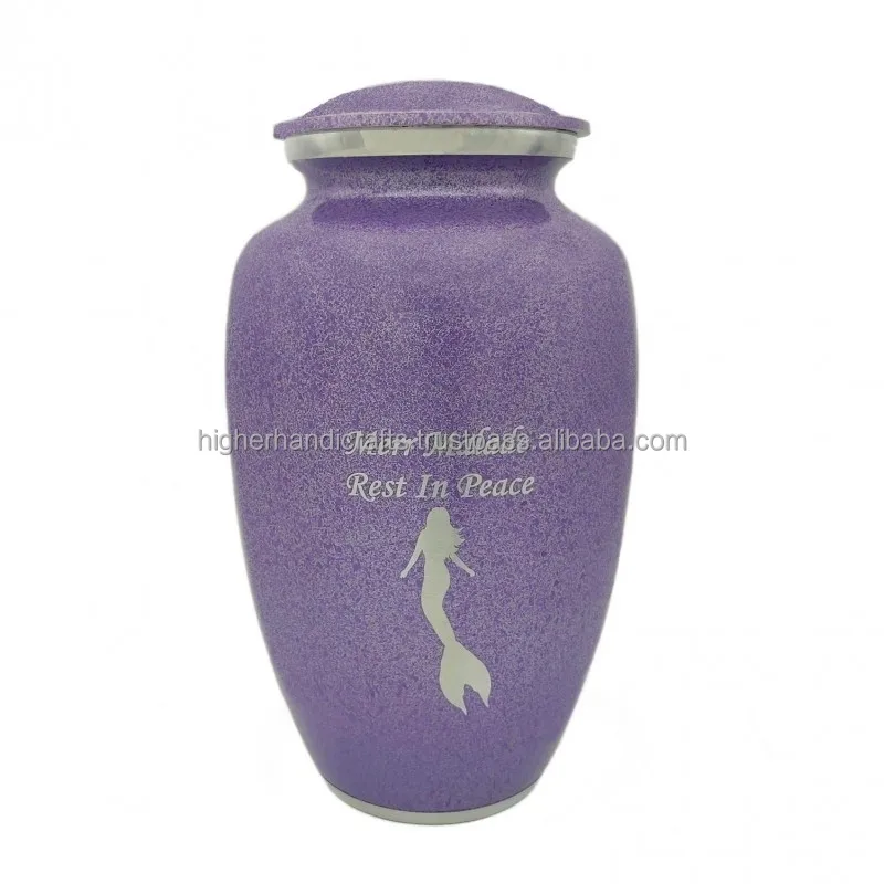 Electra Purple Adult Cremation Urn for Ashes Large Size for Adult Men Women Burial Urns Funeral Supplies