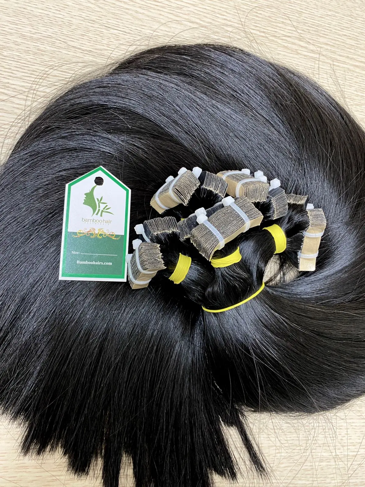 TAPE Human Hair Extention in Bamboohair in VietNam with high quality and full colors