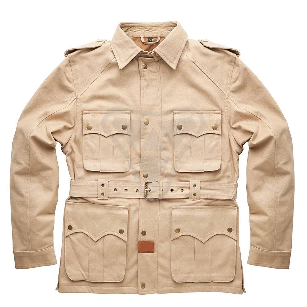 Customized Motorcycle Racing Jacket With Hump For Professional Bikers Motorcycle Cotton Waxed Jacket