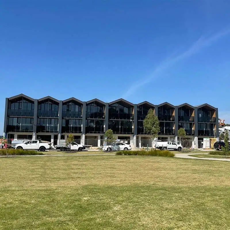 prefab light steel frame home townhouse building  kits apartment 3 bedrooms home multi family house prefabricated