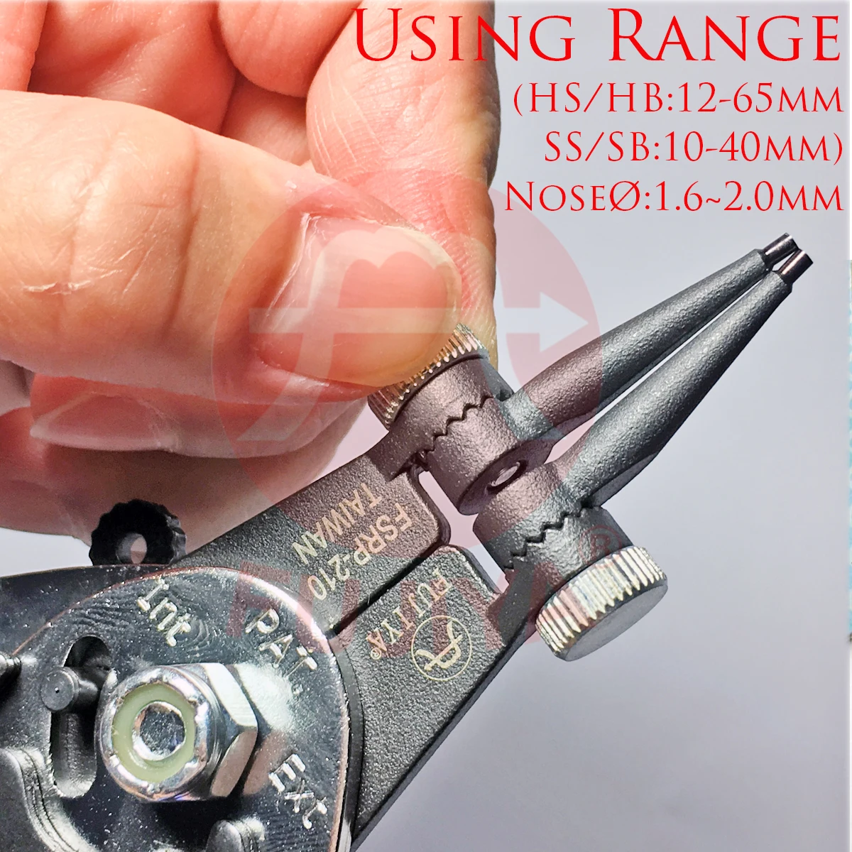 2023 FUJIYA Multifunction Adjustable Cr-V tips Heavy Duty Snap Ring Circlip Plier 6 IN 1