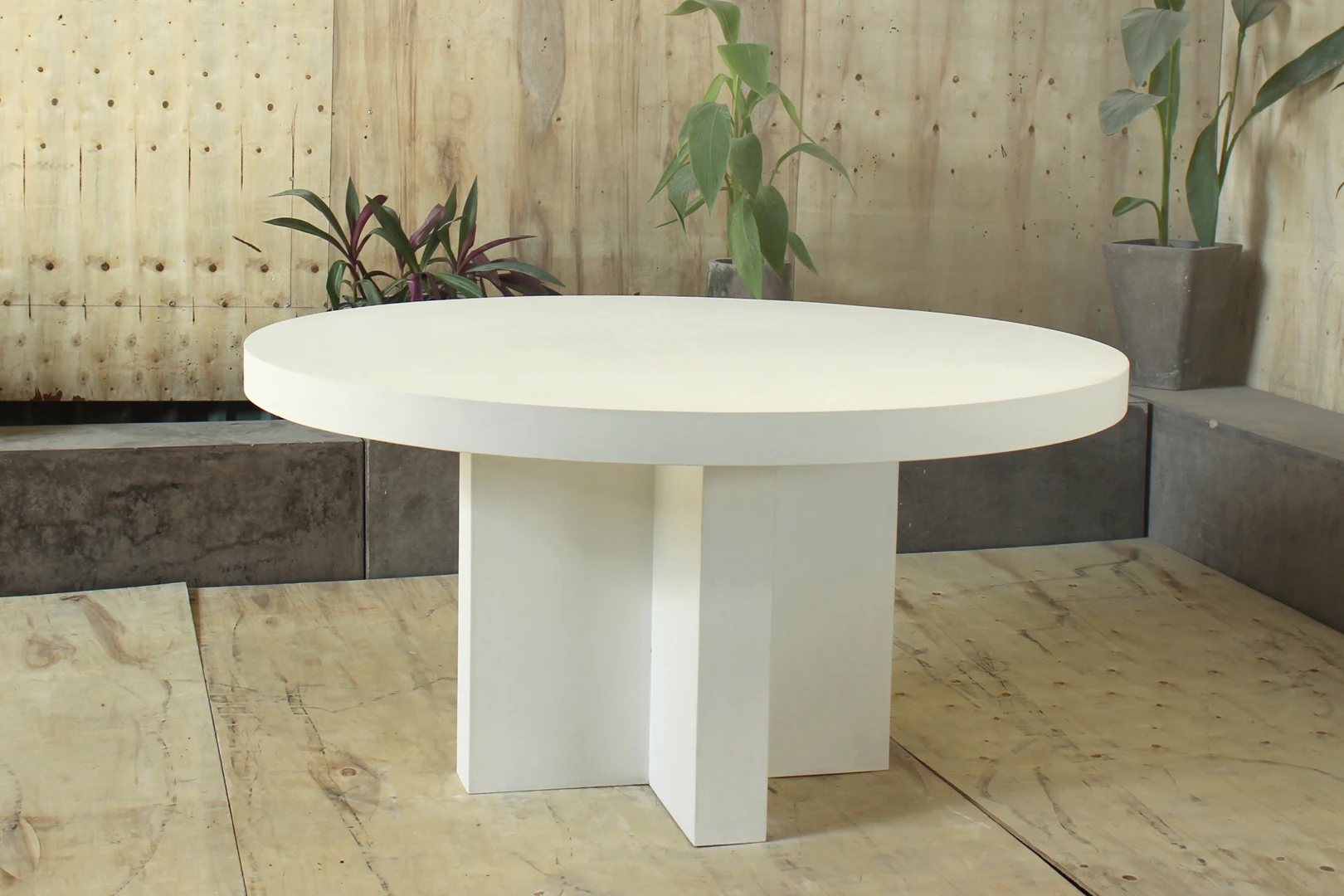 Modern High Quality Home Furniture Restaurant Table Set Fiber Concrete Luxury Dining Tables