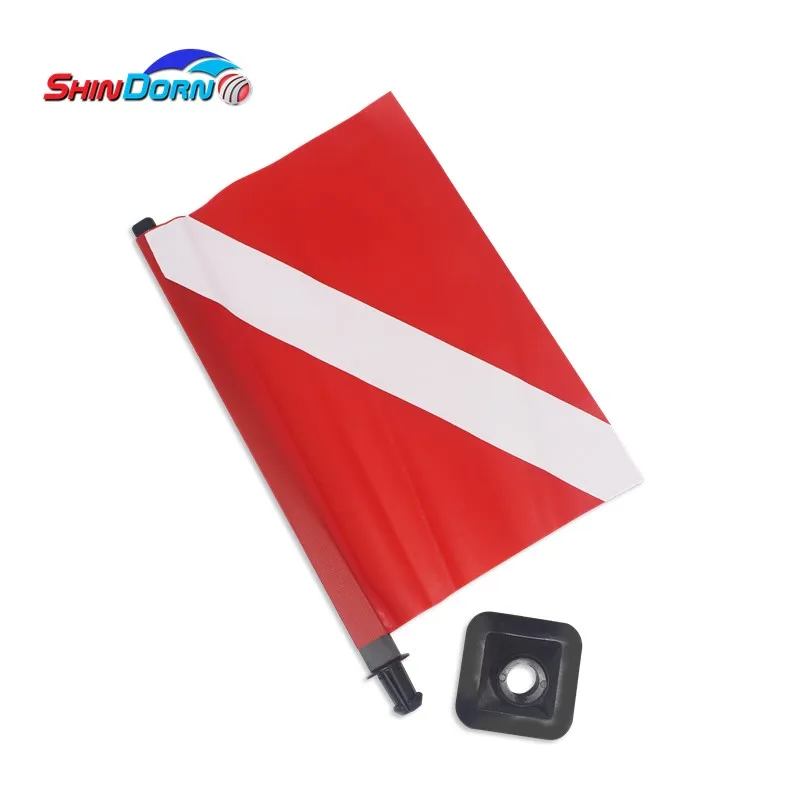 Durable Black Flag Pole Holder Mount for PVC Inflatable Boat