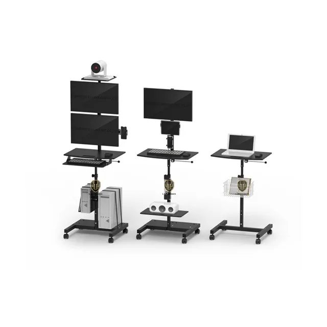 Factory Price Mobile Medicals Doctor Computer Laptop Carts Trolley with Aluminium Body in Industrial and Laboratory use for sale