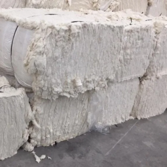 Card fly cotton waste recycling cotton fiber waste lickerin in bales _ Ms. Azura