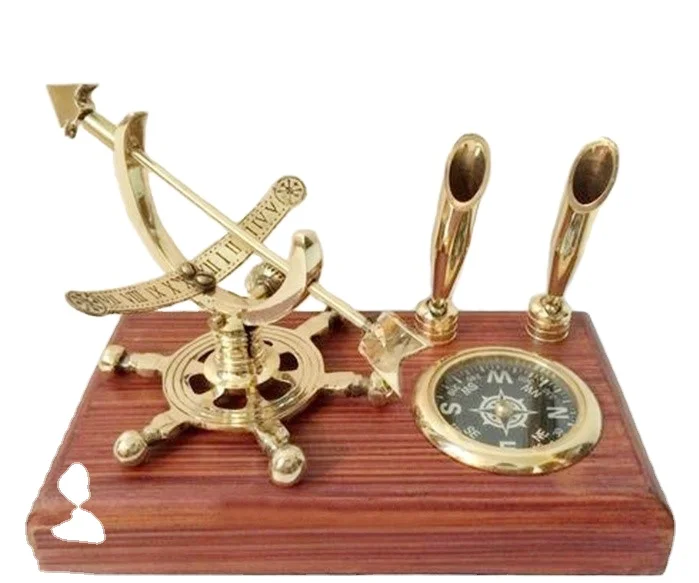 paper weight scale/antique brass paper weight/paper weight compass nautical nautical papers weight pen holder paper holder