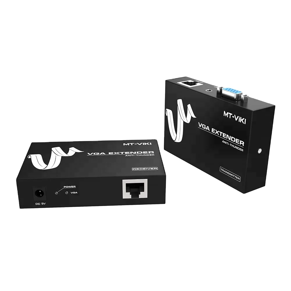 MT-ViKI MT-100T 100m Audio And Video Rx Tx Rj45 Extender Vga Over Cat5E Lan Cable VGA Extender