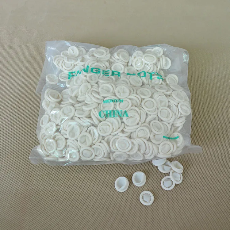 High Quality Great Protection White Color Finger Cots Latex Anti-slip Free Finger Cots