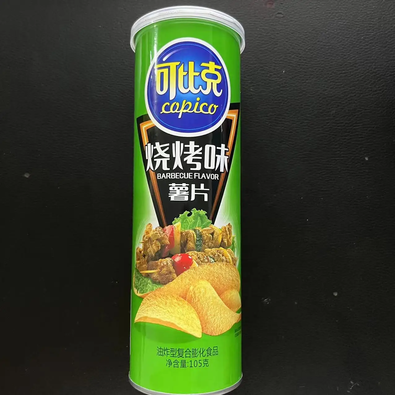 Chinese chips 105g canned puffed food snack potato chips exotic snack potato chips