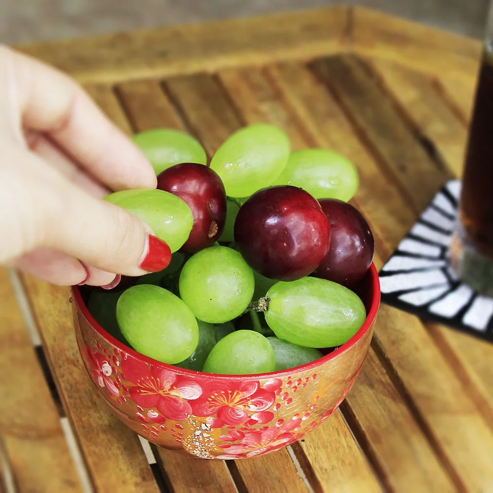 Hot Sale Various Colors Wood Bowl For Kitchen Bols Lacque Home Decoration Nut Bowls