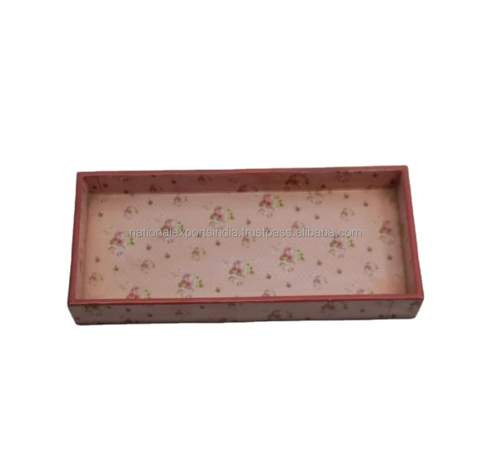 Tray Wooden Tray Hot Selling Wholesale Acacia Wood rectangle  Breakfast Serving Tray With Handles