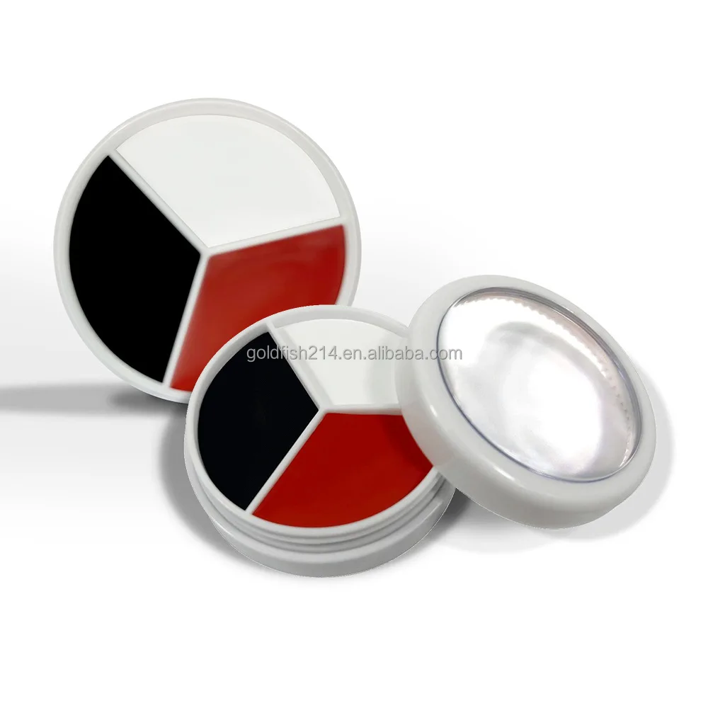Clown White Black Red Makeup Wheel Special Effect Cream Blendable Face Paint for Goths Joker Zombie Vampire Skeleton