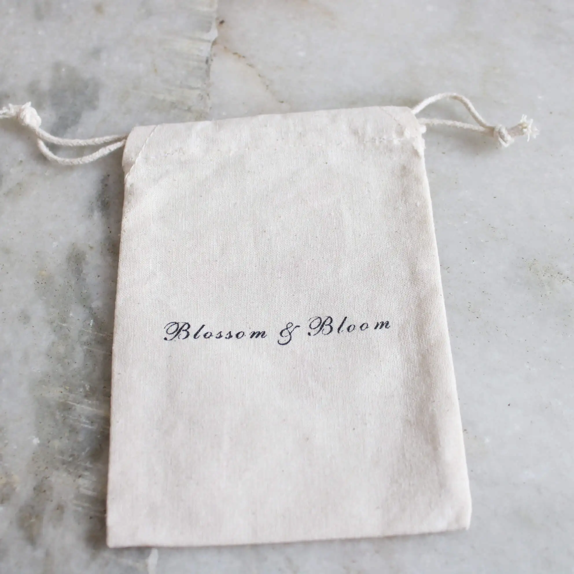 Drawstring Custom Jewelry Gift Storage Fabric Canvas Drawstring Bag Wholesale Cotton Drawstring Bag Pouch With Logo Printing