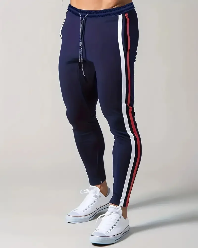 Hot Selling Fitness Jogging Pants Men Elastic Custom Joggers Sweatpants Sports Pants Casual Knitted 100% Cotton Embroidered