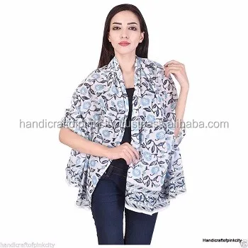 20 pcs wholesale lot Indigo dabu Hand Block Print women wear scarf Sarong Stole Beautiful Printed Cotton Scarf