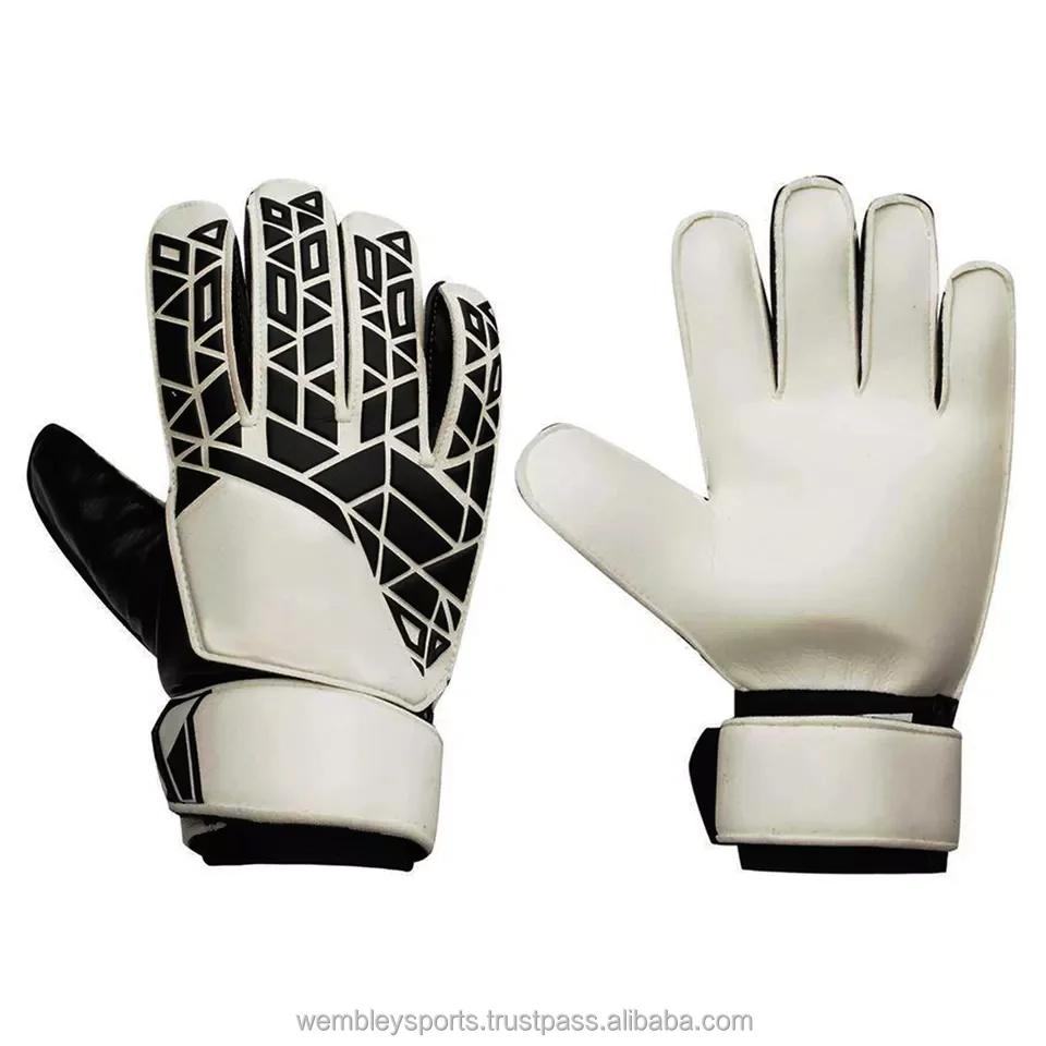 Custom Professional Football Goalkeeper Gloves Junior Adult Sizes Latex Material Sport Soccer Goalie Keeper Gloves