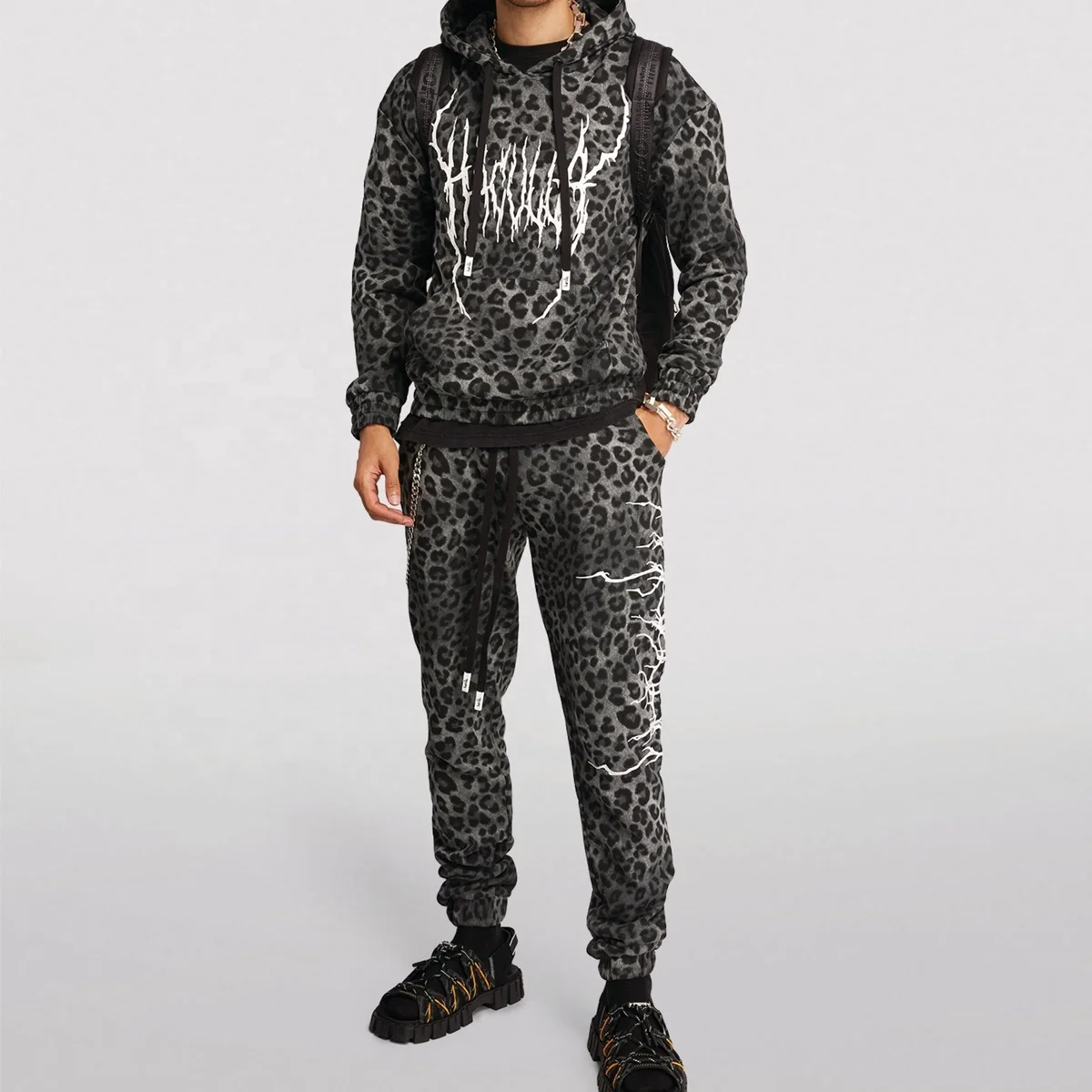 Mens Custom Winter Design Fleece Tie Dye Long Sleeves Pullover Hoodie Drawstring Hooded Sweatshirts Top