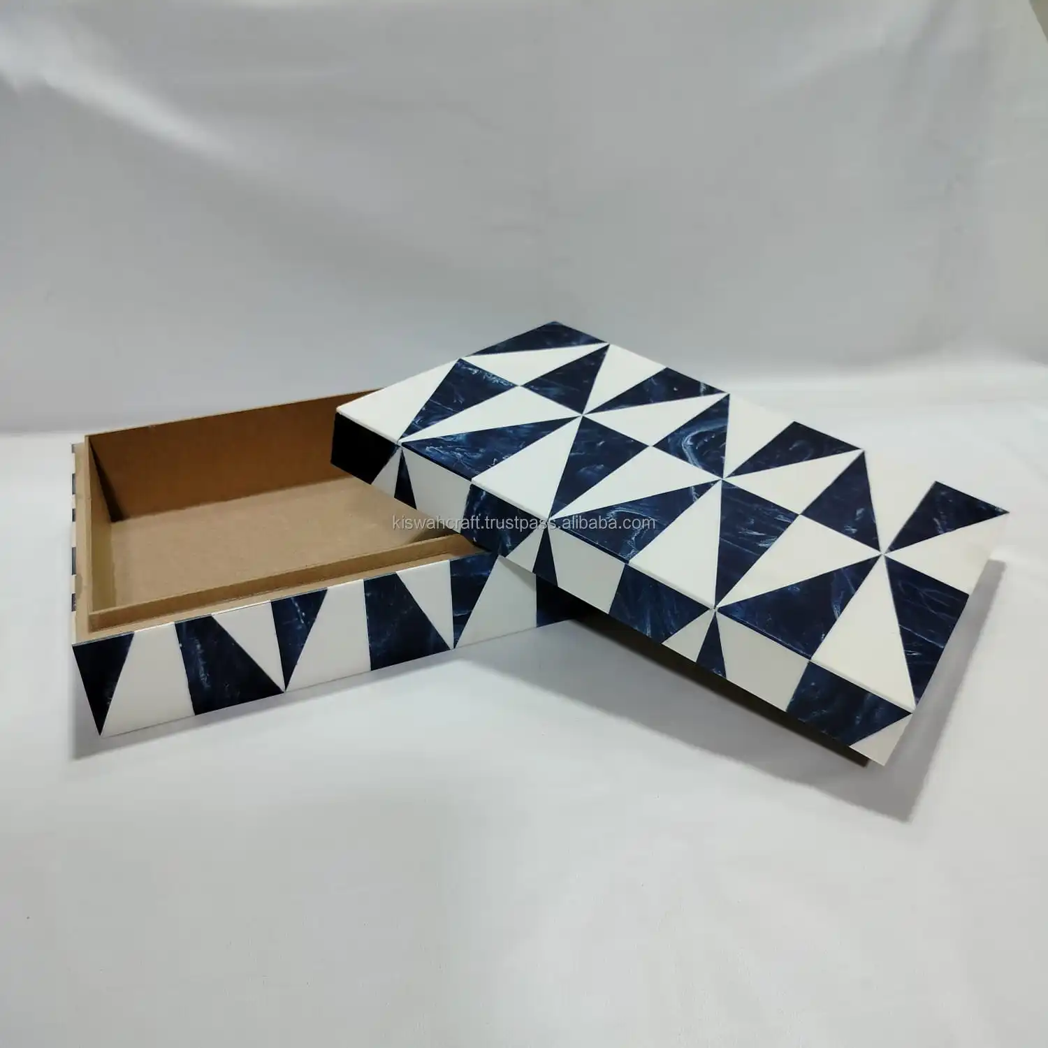 Wholesale Keepsake jewelry organizer Handmade Bone inlay Multi Color Geometric Pattern Storage box Table & Home Decor