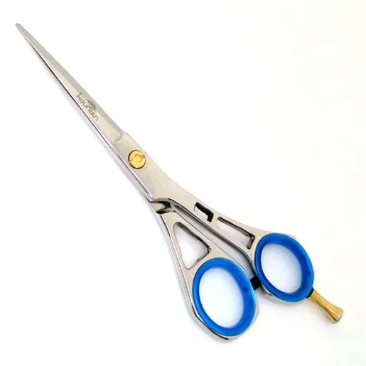 Hot Selling Professional Quality Barber Scissors Custom Logo Printed Design Straight Blade Hair Cutting Beauty Salon Shears