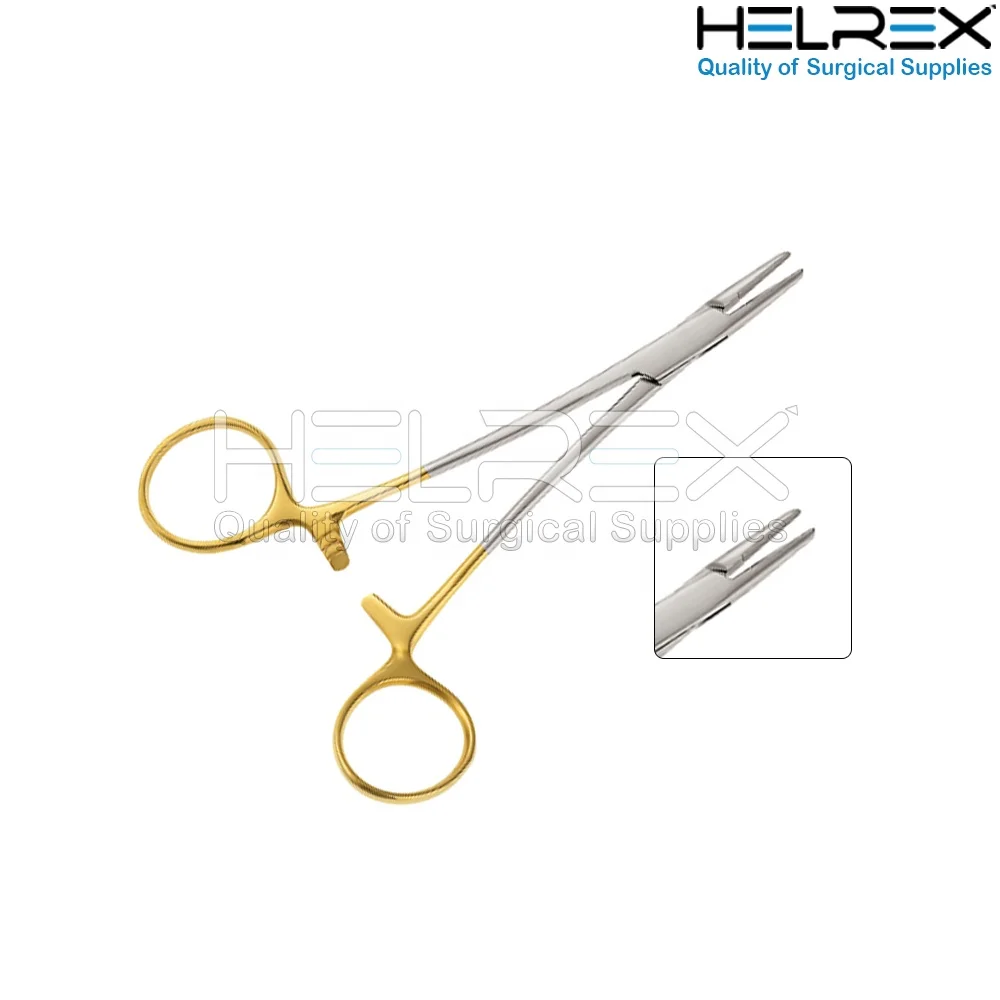  Хирургический держатель игл castroviejo/держатель mayo hegar из нержавеющей стали щипцы/держатель с ножницами от Helrex