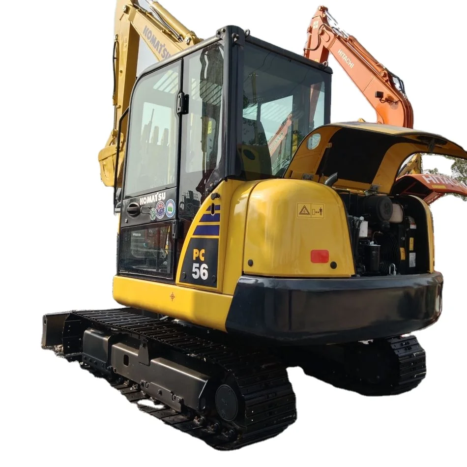 Дешевые Подержанные Экскаваторы KOMATSU PC56 с меньшим рабочим временем продаются по всему миру