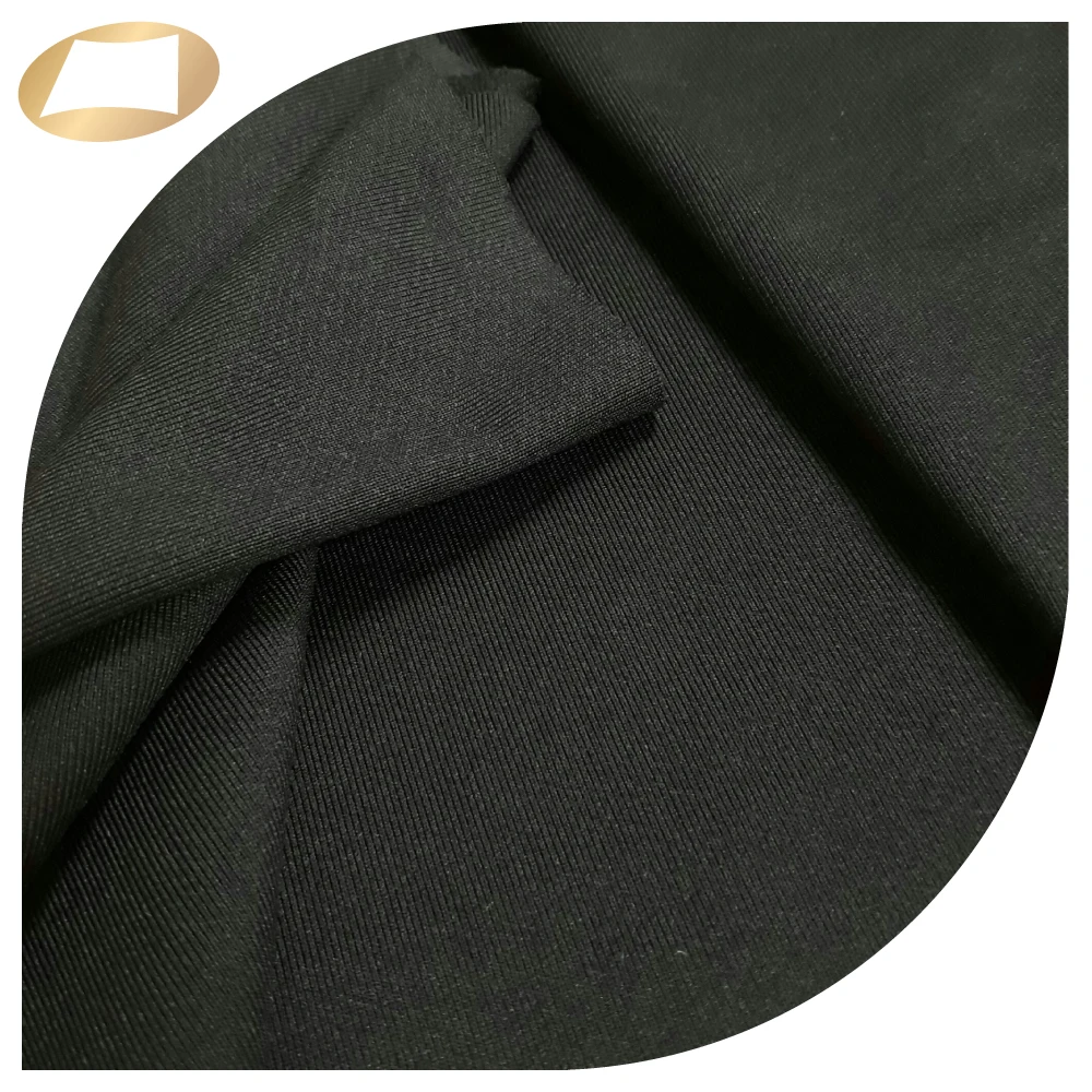 High quality 24G spandex 140d brushed nylon french terry sweatpants twill fabric 250gsm