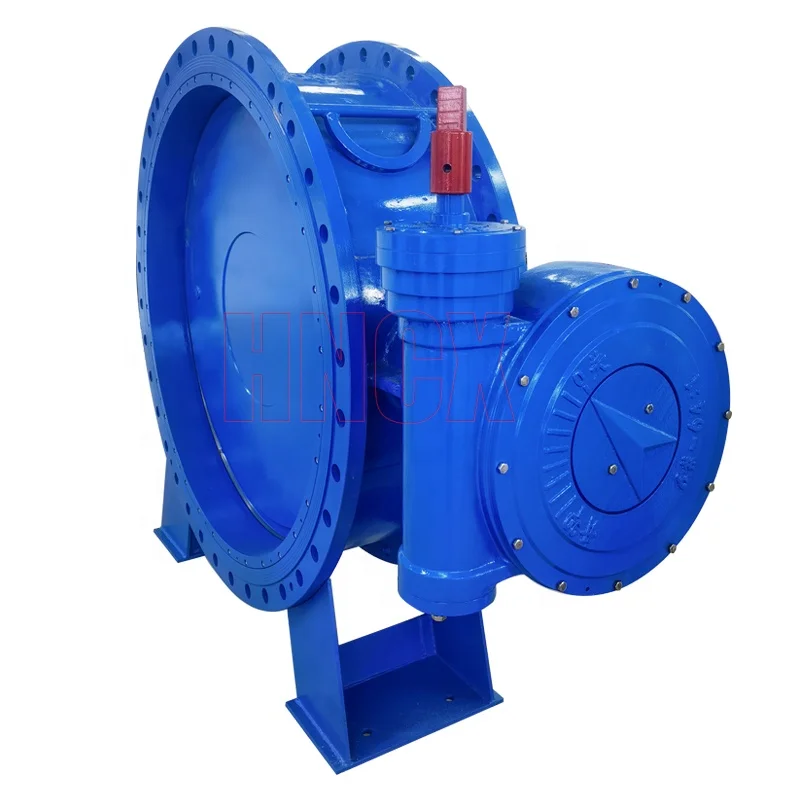 D342X-16Q double eccentric flange butterfly valve ductile iron soft sealing water supply pipe network large-size butterfly valve