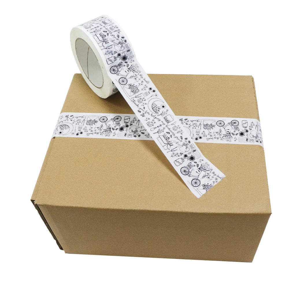 Custom Adhesive Branded Shipping Tape Custom Logo Bopp Packing Tape Custom Tape for Packaging