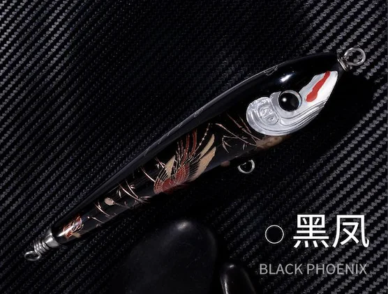 Ecooda GT-Fisher handmade wooden floating pencil bait Top Water Big Pencil Bait 70g 100g 120g 135g Hard Fishing Lure