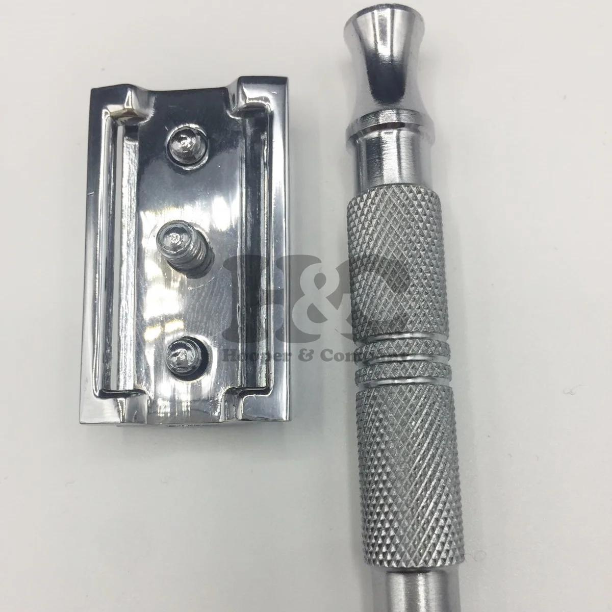 Men Straight Blades Safety Razor Stainless Steel Double Edge Shaving Razor