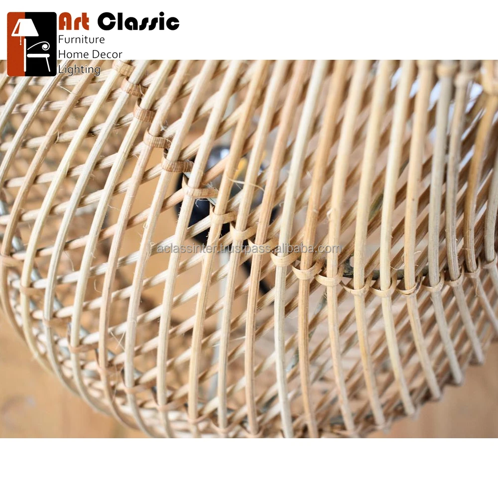 Singosari абажур ручной работы из ротанга плетеная лампа деревенский подвесной светильник люстра простой светящийся классический хит