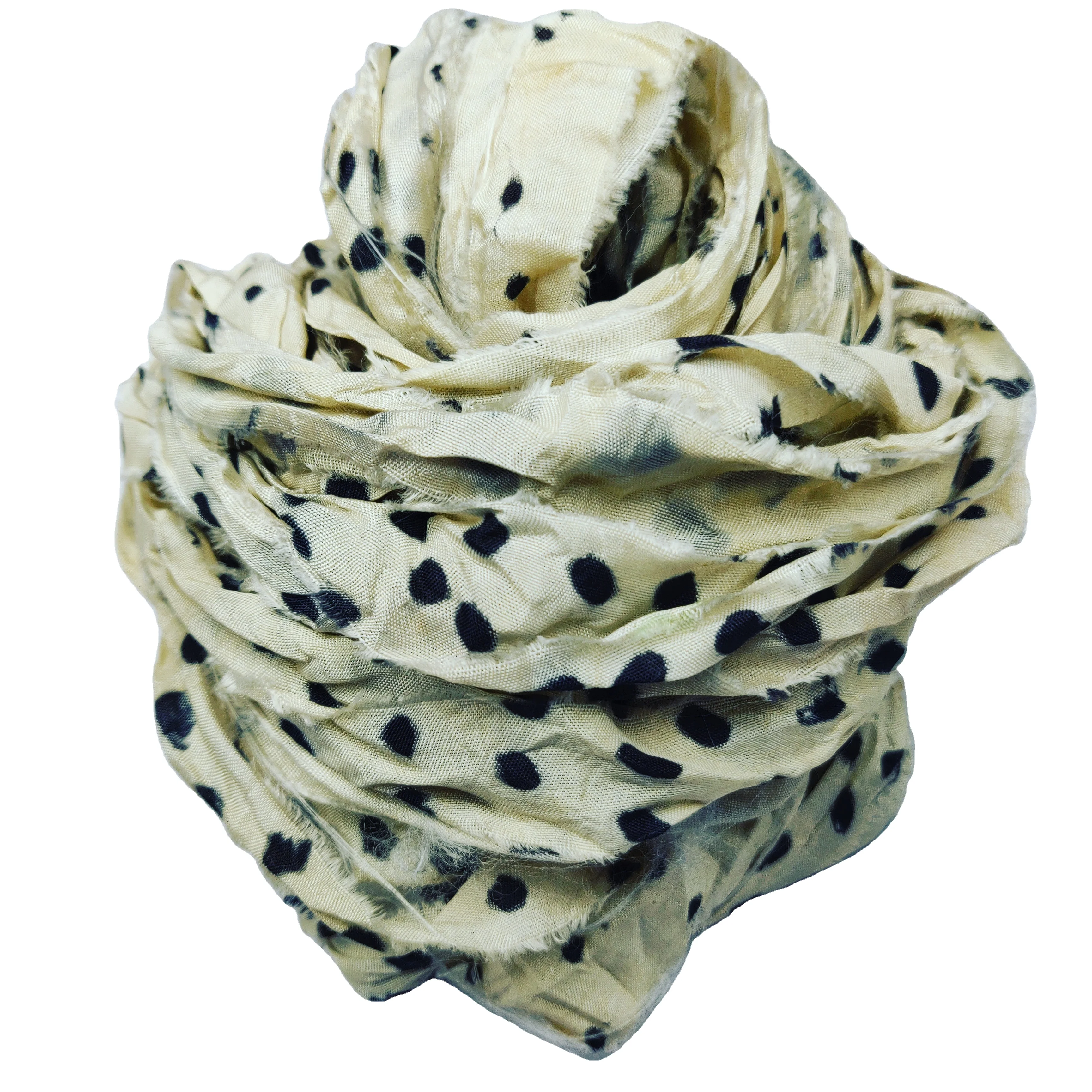 Переработанная шелковая лента сари для подарочной упаковки вязание крючком ткачество искусство и ремесло украшения ручной