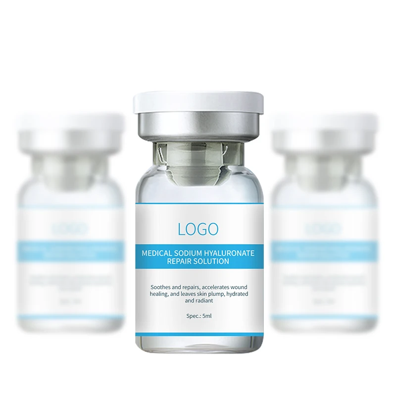 Hot Sale Moisturizing Facial Serum Anti-Acne Repair Scars Face Liquid Serum Medical Sodium Hyaluronate Repair Solution
