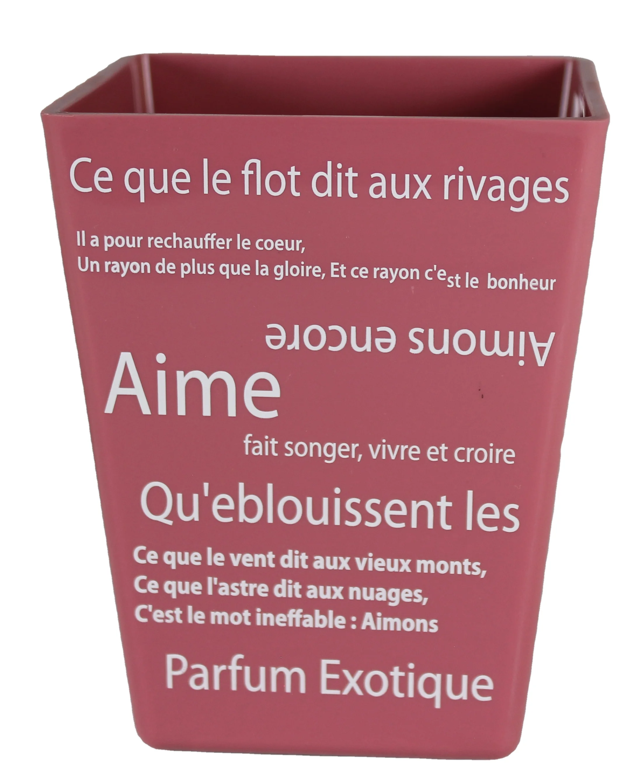 Popular Hot Selling Flower Pot Light Weight Modern Plastic Square Plant for Fresh and Artificial Flowers