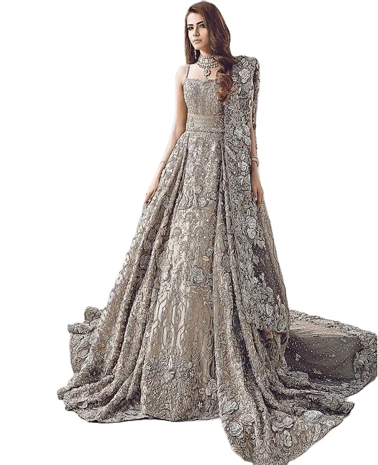 Пакистанское свадебное платье Lehnga, дизайнерское платье для невесты на свадебный день, азиатское свадебное платье, пакистанское и индийское платье