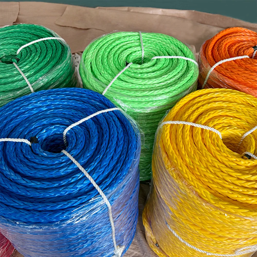 Высокопрочный многоразмерный 12 нитей синтетический 100% Uhmwpe морской Канат для швартовки