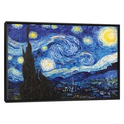 Wall Art The Starry Night on Canvas Oil Painting Best Selling Home Decor Canvas Print