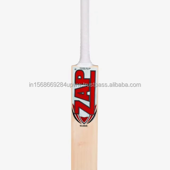 Premium Handcrafted ZAP Glider Kashmir Willow Bat Wholesale Supply Indian Exporter Sports Equipment Size 2 Made Wood Senior