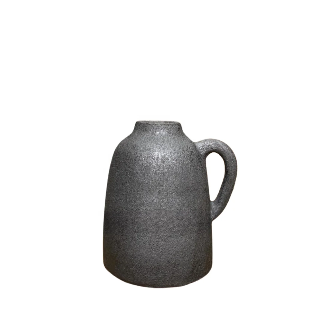 Vintage Vertical Ornaments Dry Flower Vase Retro Ceramic Flower Fireplace Decor Desktop Old Vase Porcelain Flower Ceramics