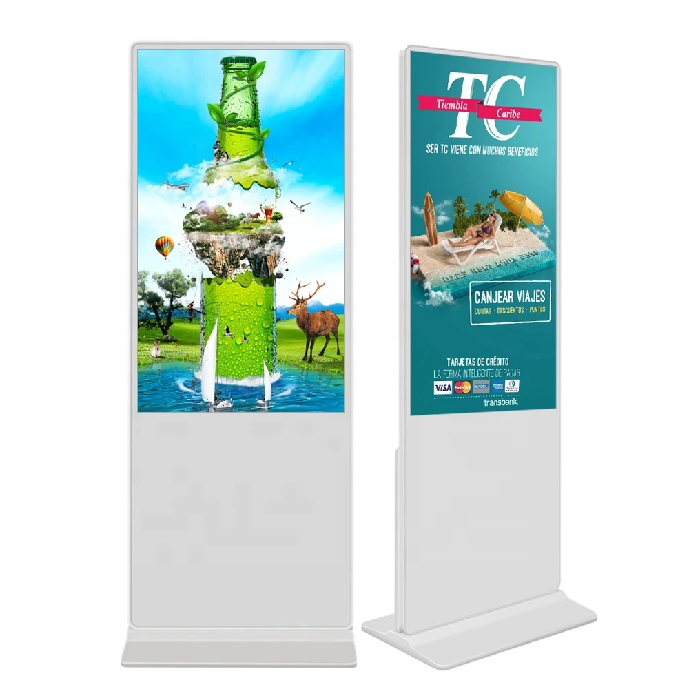 Floor standing kiosk advertising display digital signage price singapore player indoor LCD digital signage