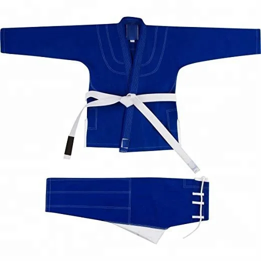 blue Uniform Kimono custom logo jiu-jitsu kimono judo uniform taekwondo uniform
