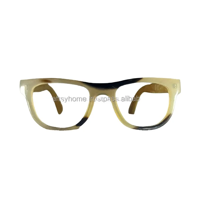 Unisex Frames Customized Logo buffalo horn Optical Frame Glasses Designers buffalo horn Frames Eye wear Glasses
