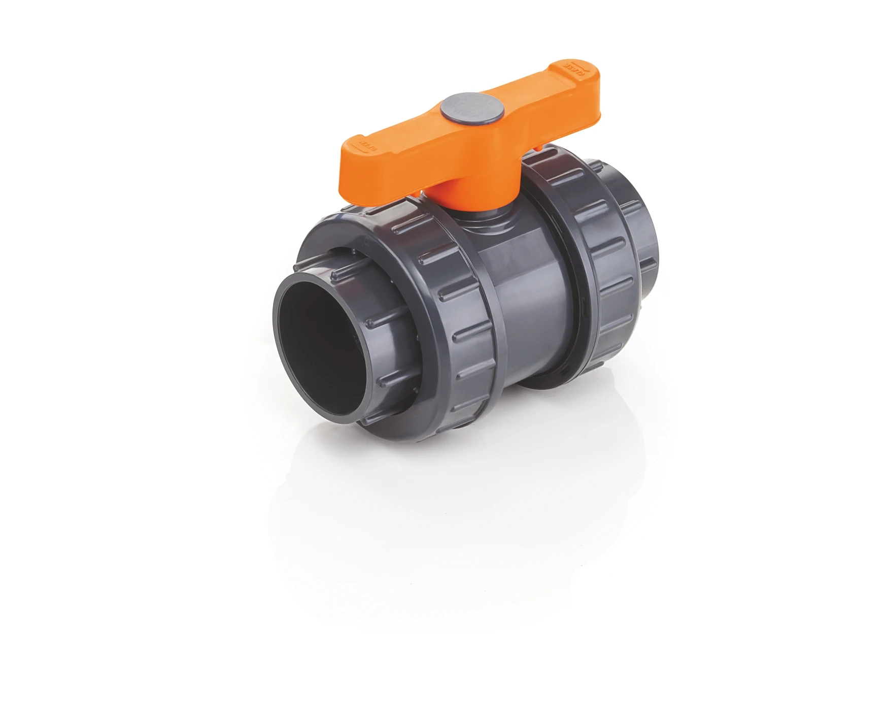 Manufacture plastic pp pvc double union HDPE PE PP ball valve for water pipe PN16 PP Compression fitting