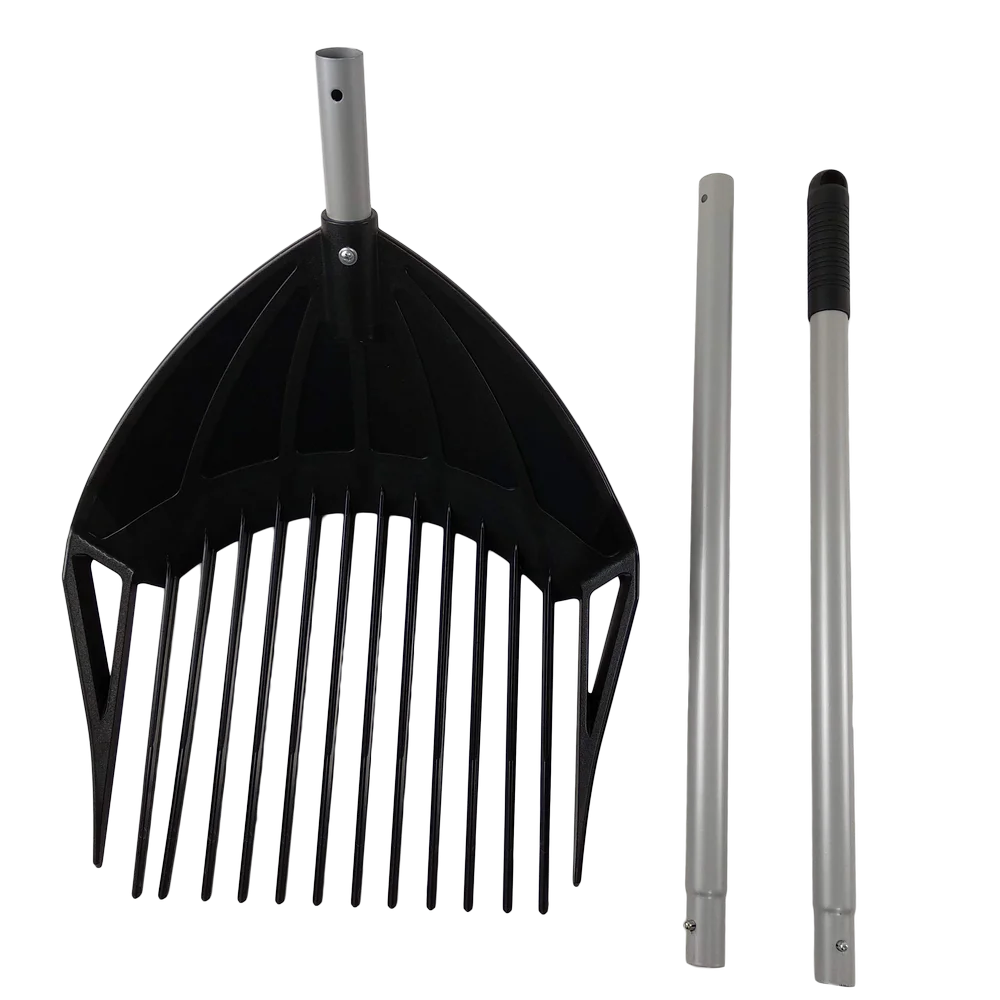 Professional Multi-Purpose Garden Grass Rake Durable Long Assembly Handle Detachable Anti-Slip Leaf Rake Grabber Durable Rake