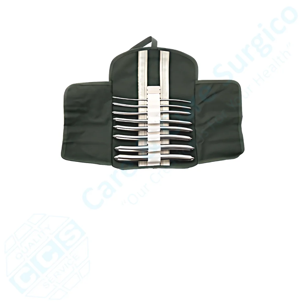 Care & Cure Surgico Hegar Uterine Dilator Set of 8 Double ended 3 mm to 18mm High Quality Stainless Steel